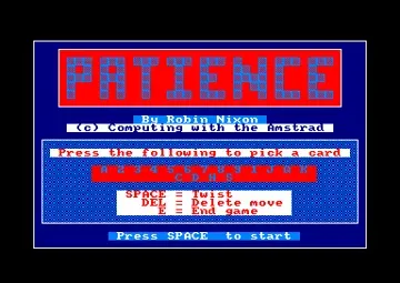 Patience (UK) (1987) [Computing With The Amstrad]